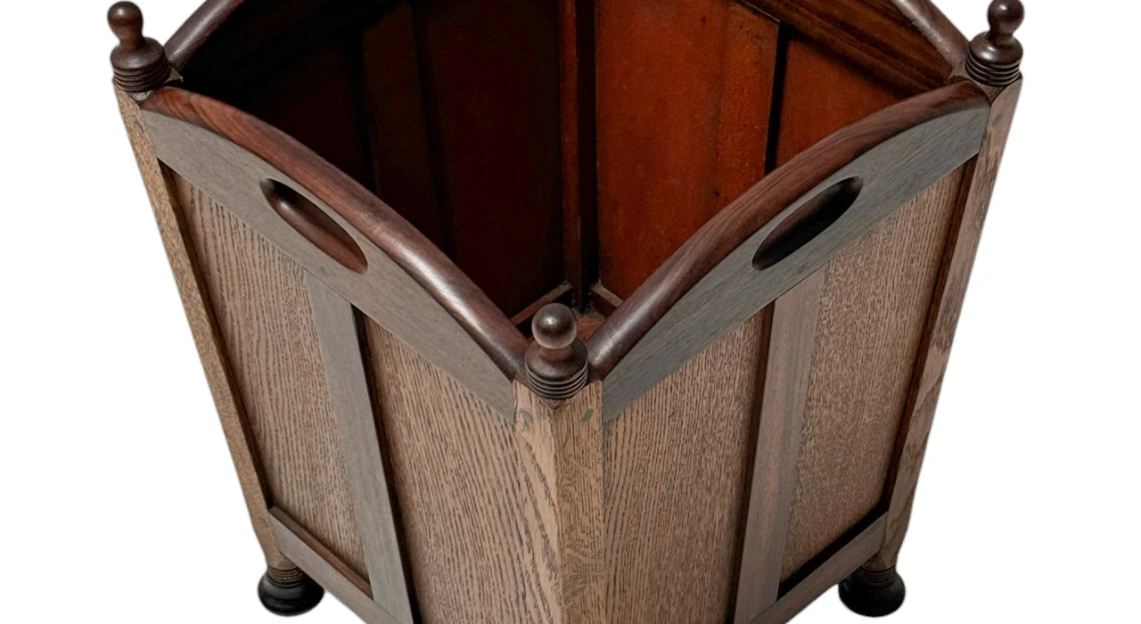 Jac. van den Bosch Art Deco Amsterdamse School Litter Basket for 't Binnenhuis